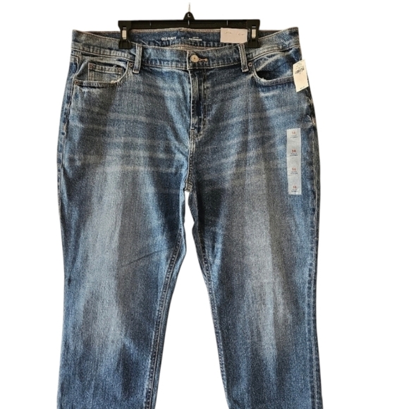 75 NWT OLD NAVY BOYFRIEND JEANS WOMEN'S PLUS SIZE 14 - Picture 4 of 12